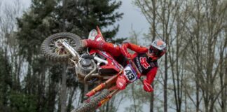 Evans back in the HRC honda seat