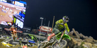 Anaheim II SX: Yamaha animated track map