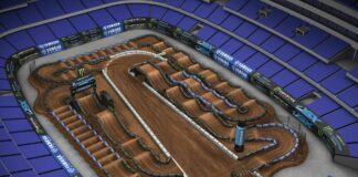 Arlington SX: Yamaha animated track map