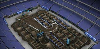 Minneapolis SX: Yamaha animated track map