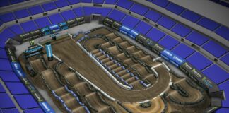 Indianapolis SX: Yamaha animated track map