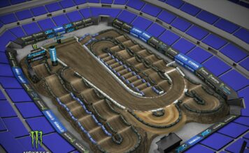 Indianapolis SX: Yamaha animated track map