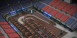 Salt Lake City SX: Yamaha animated track map