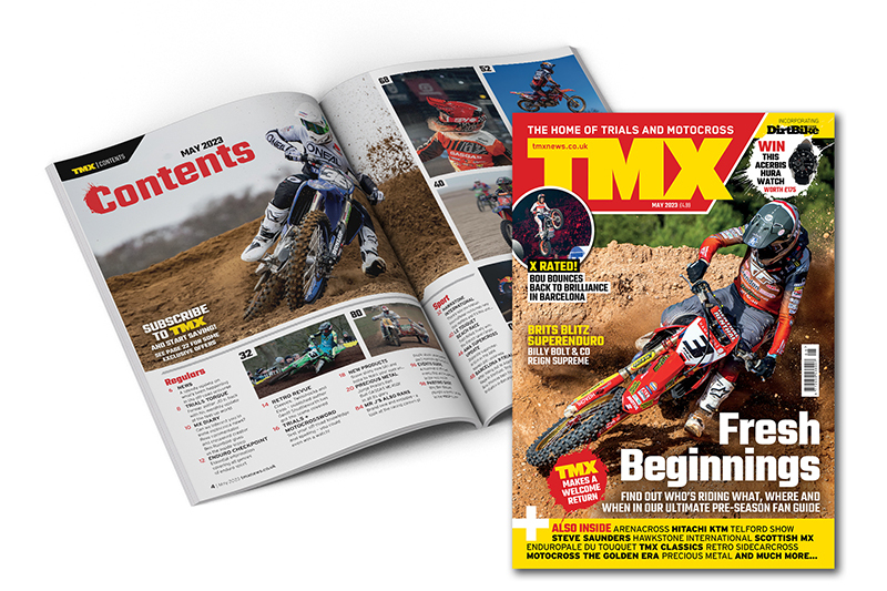 TMX incorporating Dirt Bike Rider May 2023 issue on sale from 31 March 2023